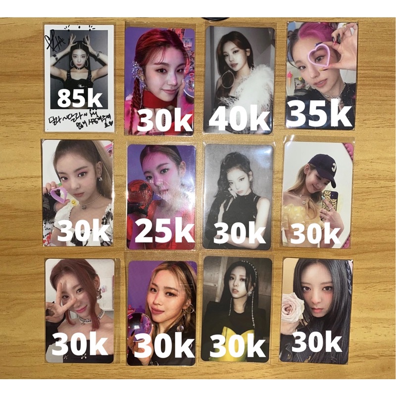 official pc photocard itzy yeji lia ryujin chaeryeong yuna icy guess who crazy in love