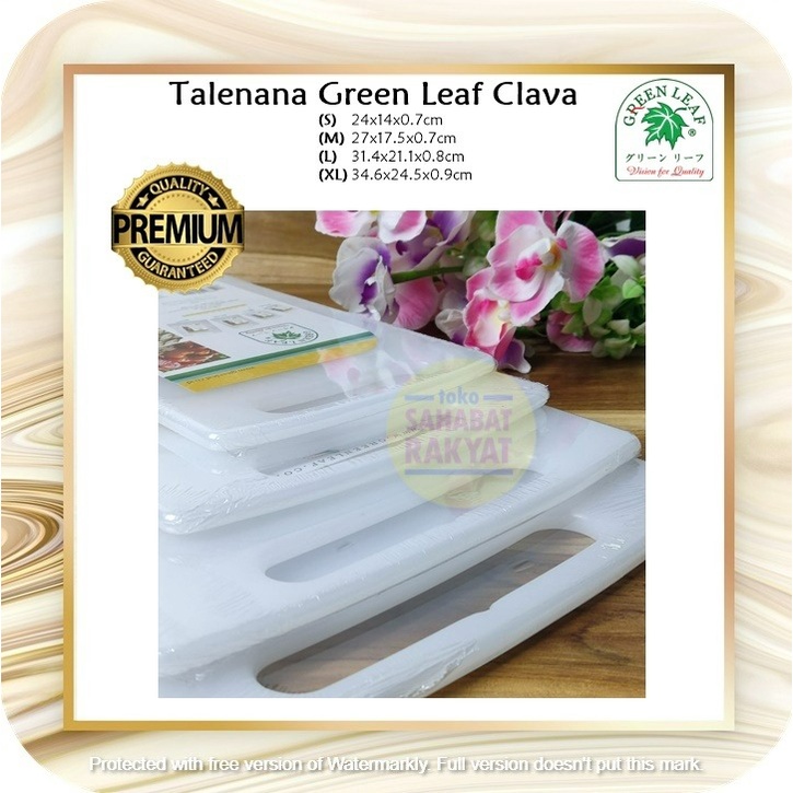 Talenan Plastik TEBAL GREEN LEAF 2510 (S)/2511 (M)/2512 (L)/2514 (XL)