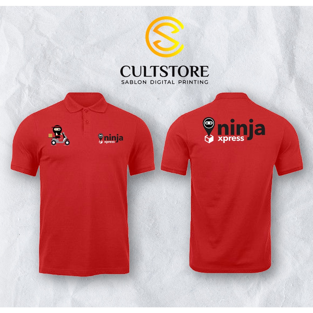 POLO SHIRT NINJA XPRESS – Polo Ninja Xpress – Kaos Ninja Xpress – Baju Ninja Xpress kurir – Custom