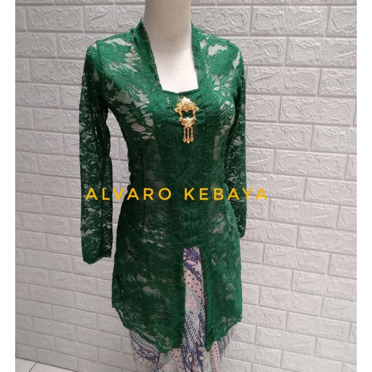 baju kebaya kutubaru panjang brokat halus strait kutubaru akad modern tunik badan panjang ready stock