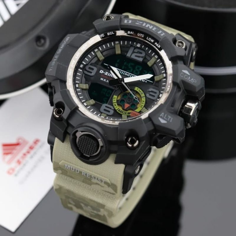 Dziner Gg1000 Fashion Pria Terlaris Tahan Air 50M Jam Tangan Pria Original