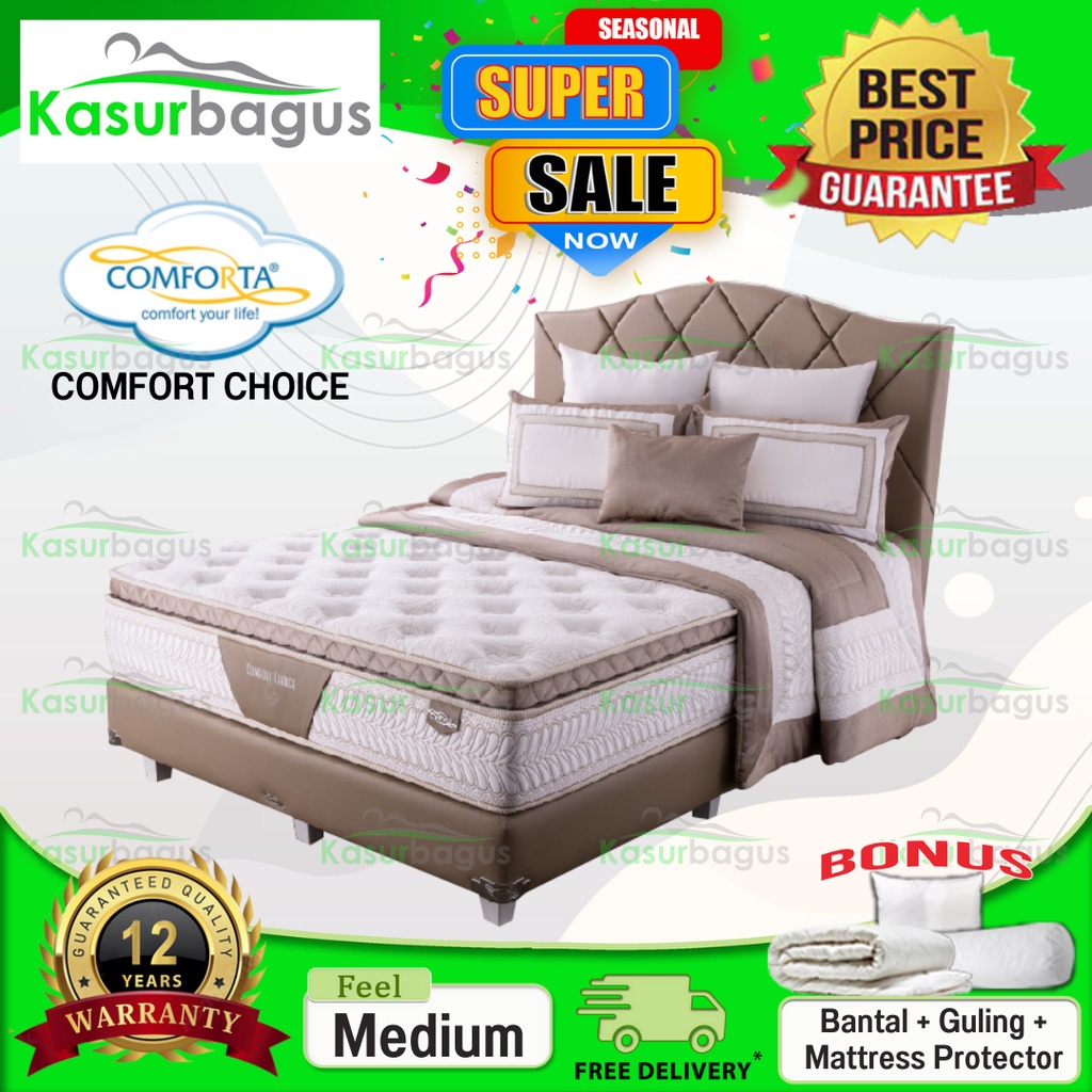 Comforta Kasur Springbed Comfort Choice - Full Set 180x200
