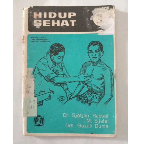 hidup sehat - buku jadul - buku bekas perpustakaan