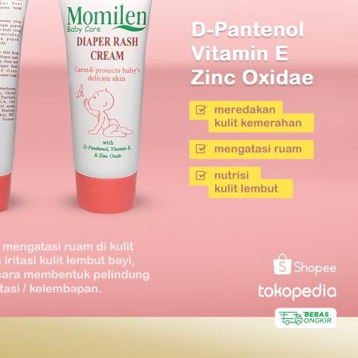 MOMILEN DIAPER Rash Cream 30gr / Ruam Popok / Iritasi Kulit Bayi