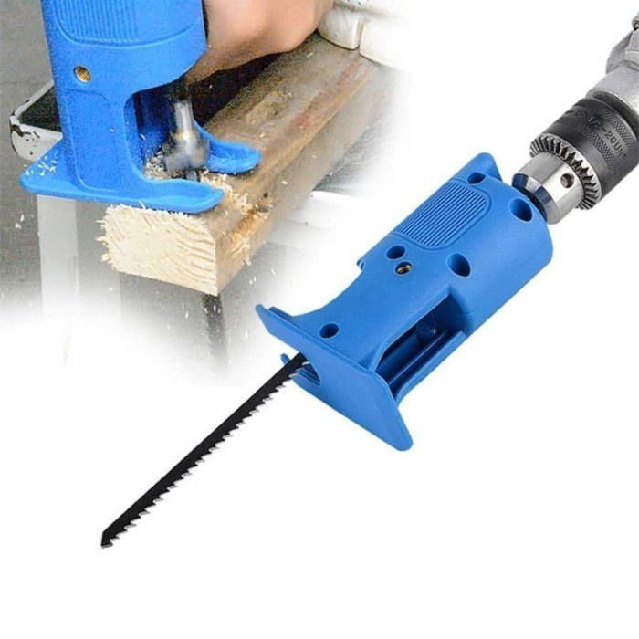 barokah gamis Maxsaw 3in1 Portable/HANDSAW Electric Drill Jigsaw Adapter Bor Gergaji