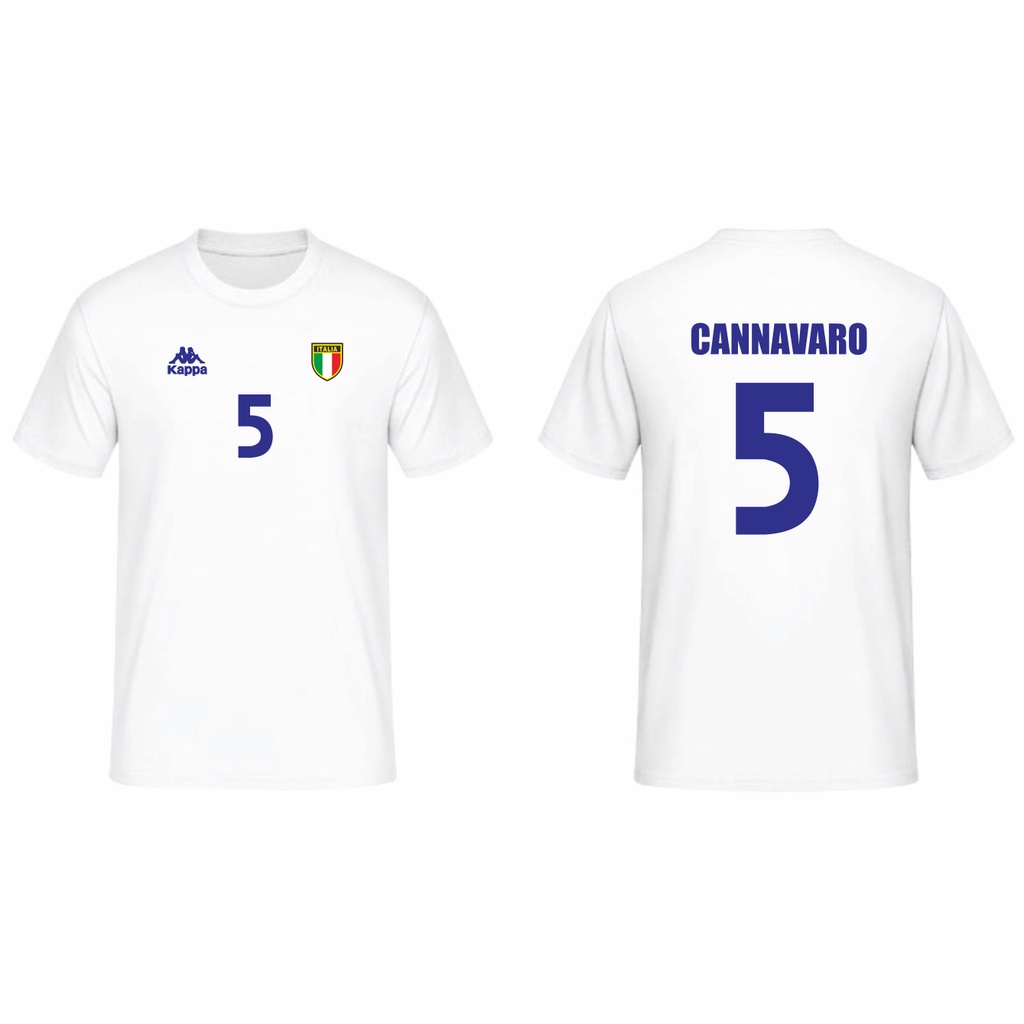 T-SHIRT KAOS ITALIA EURO 2000 CANNAVARO