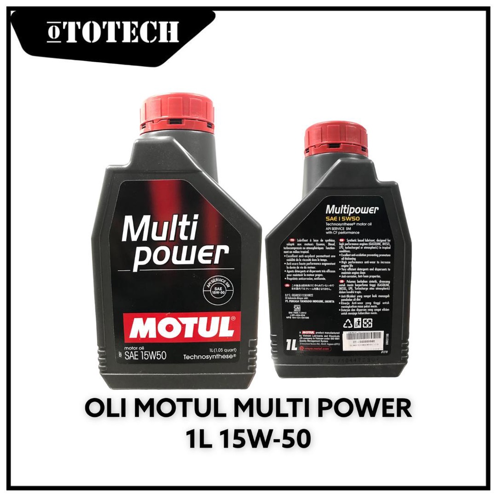 OLI PELUMAS MESIN / OIL MOTUL MULTI POWER 1L 20W-40