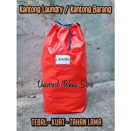 Tas Kantong Terpal Laundry Bag / Cargo / Karung Barang Jumbo Tebal
