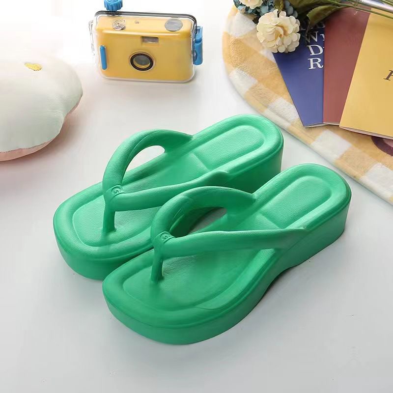 EVA Sandal Jepit Platform Wanita Import Bangkok Bahan Spons Eva Ringan Empuk Bahan Elastis Lentur Tinggi 5 Cm Rubber Super Soft Anti Slip BALANCE 821 / Sandal Jelly WEDGES EVA Karet Import Tebal / Sendal Wanita Tinggi