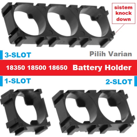 Dudukan Baterai Braket 18650 18350 18500 Slot Battery Holder Bracket