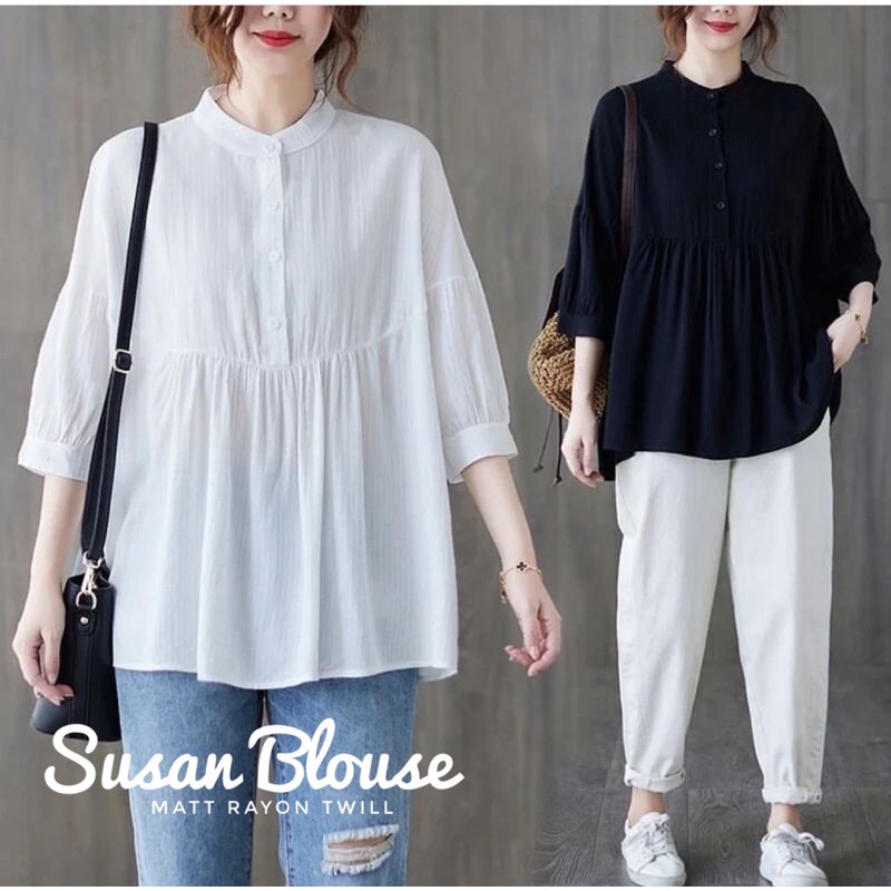 SUSAN BLOUSE RAYON TWILL