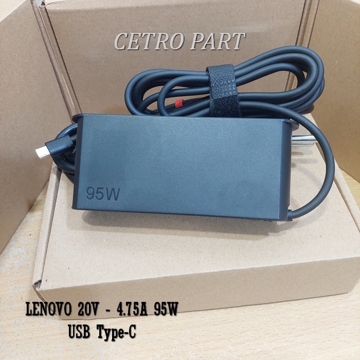 Adaptor Charger Laptop Lenovo 20V - 4.75A 95W Model USB Type C NEW