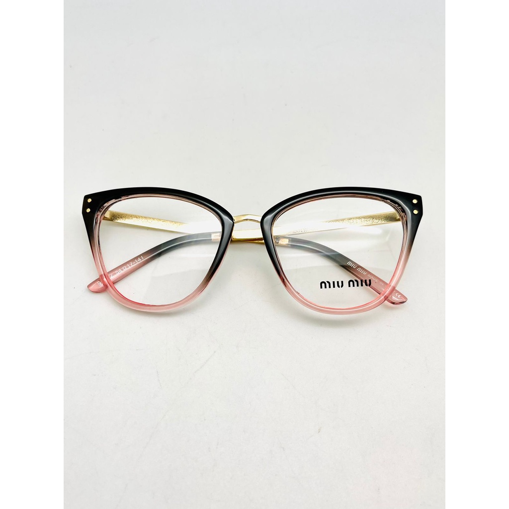 FRAME KACAMATA WANITA miu-miu 95792 BLACK PINK