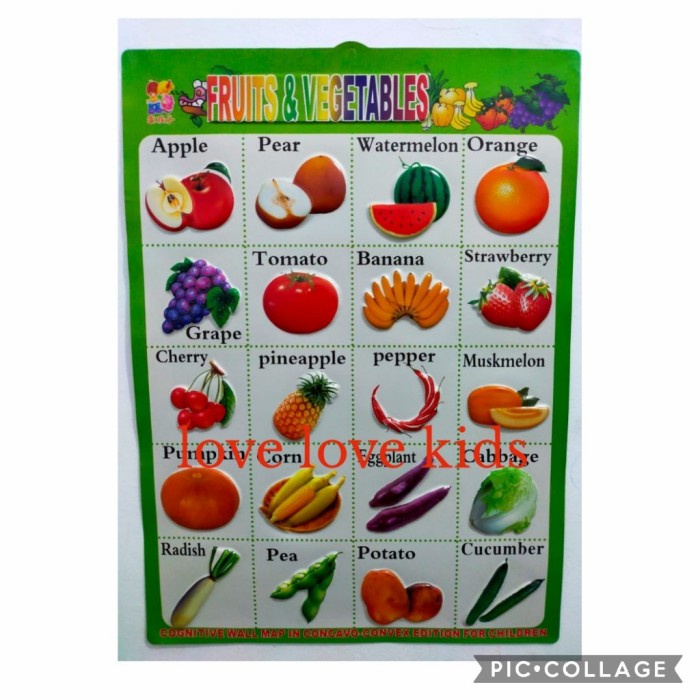 

Produk Unggulan Poster Timbul Edukasi Anak Sayur& Buah Gilaa!!!