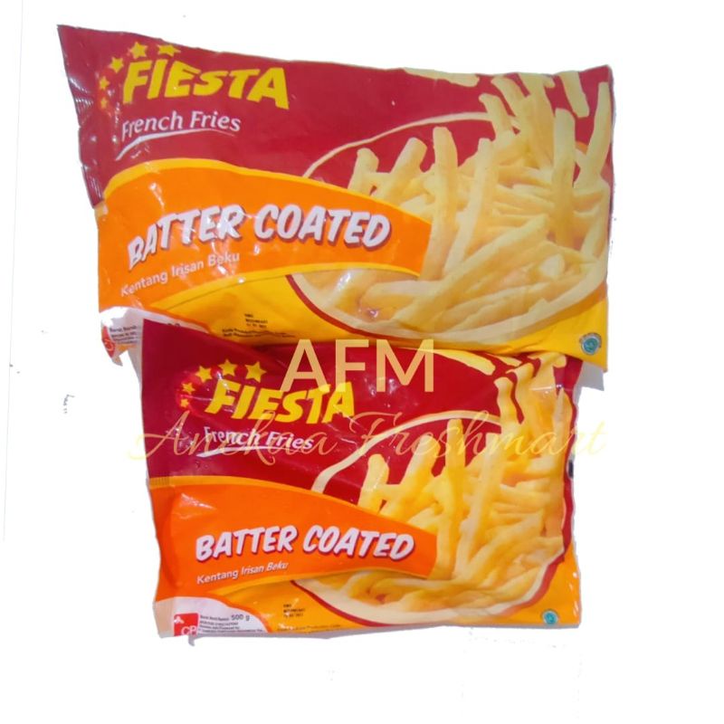 

FIESTA BATTER COATED 500GR/1KG KENTANG GORENG BERBUMBU FRENCH FRIES