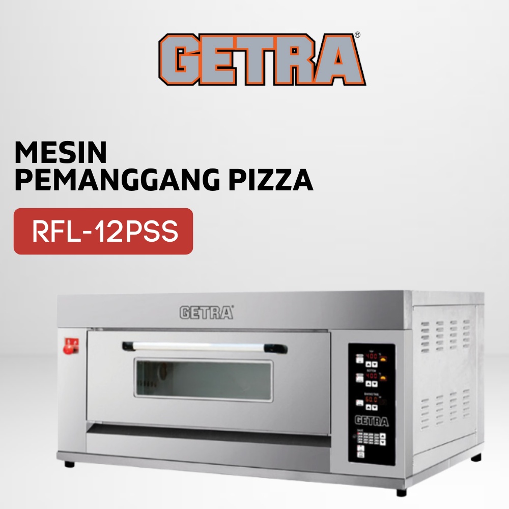 PIZZA OVEN GAS GETRA RFL-12PSS GAS PIZZA DECK OVEN 1 DECK 2 LOYANG GARANSI RESMI