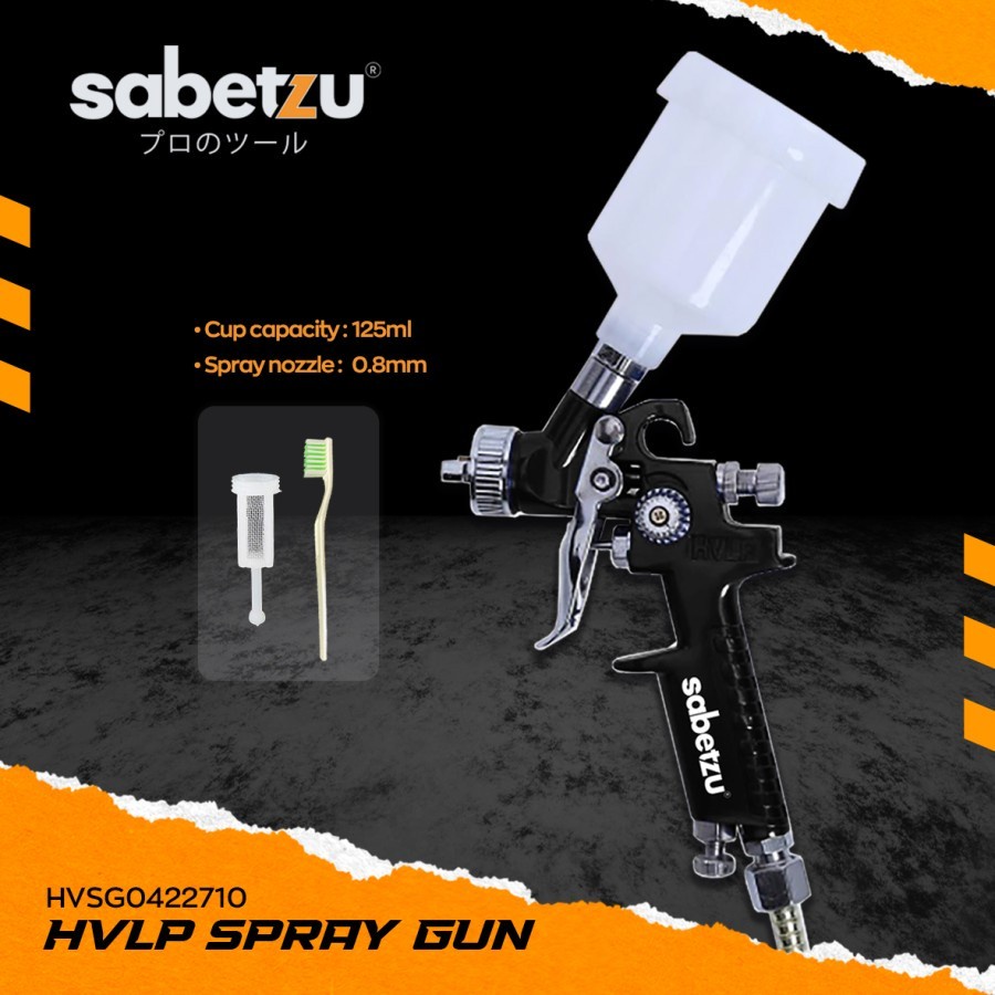 Spray gun HVLP airbrush mini spraygun angin cat Sabetzu - semprotan hvlp cat angin kualitas terbaik