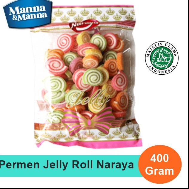 

10.10 Promo Brand Permen Jelly Roll Jeli Gulung Naraya Aneka Rasa Buah - 400 Gram gas !!