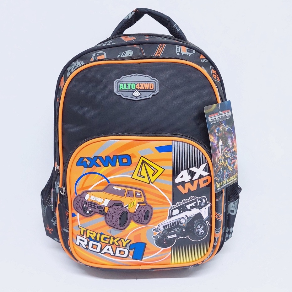 Tas Anak Cowok ALTO Motif MOBIL 4X4 TK SD MURAH BARU ORIGINAL SIZE 16 INCHI / Ransel Anak Laki-laki ALTO CAR Motif MOBIL TIMBUL MURAH BARU / Tas ALTO ANAK LAKI-LAKI MOBIL OFFROAD MURAH ORI / TAS SEKOLAH ALTO ANAK COWOK MOTIF ALTO CAR ORIGINAL BESAR MURAH