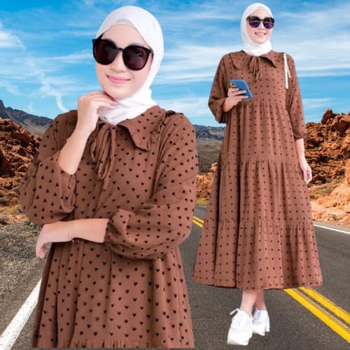 Maxy Dress Polos Crinkle Uragiri / Gamis Polos Kekinian / Gamis Crinkle Premium / Home Dress / Dress Lengan Panjang / Dress Maxy Modern