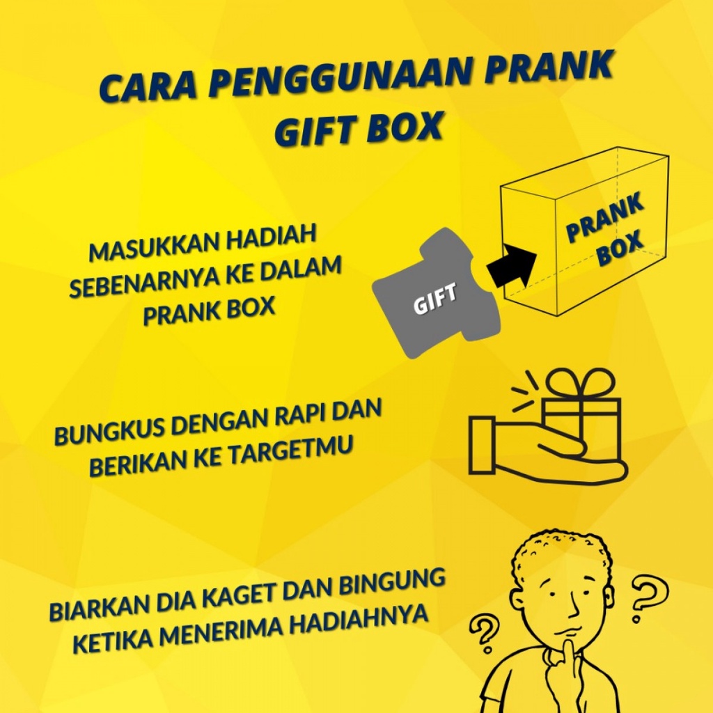 Prank Gift Box Kotak Kado Hadiah Hampers Lucu - Poopy Bites