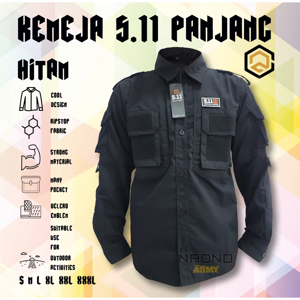 Baju Tactical Lengan Panjang