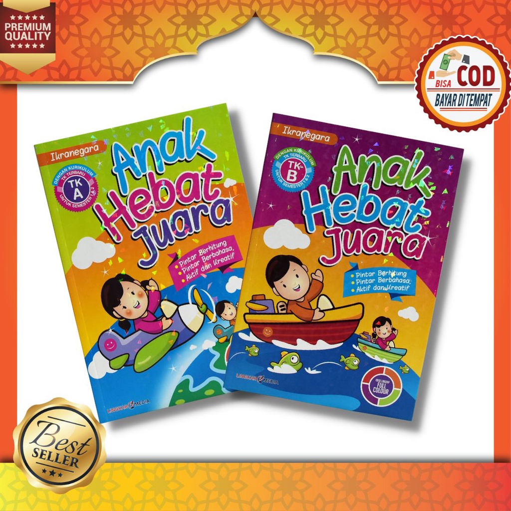 Jual Buku Anak Hebat Juara TK A & B Besar Kurikulum TK Terbaru Semester ...