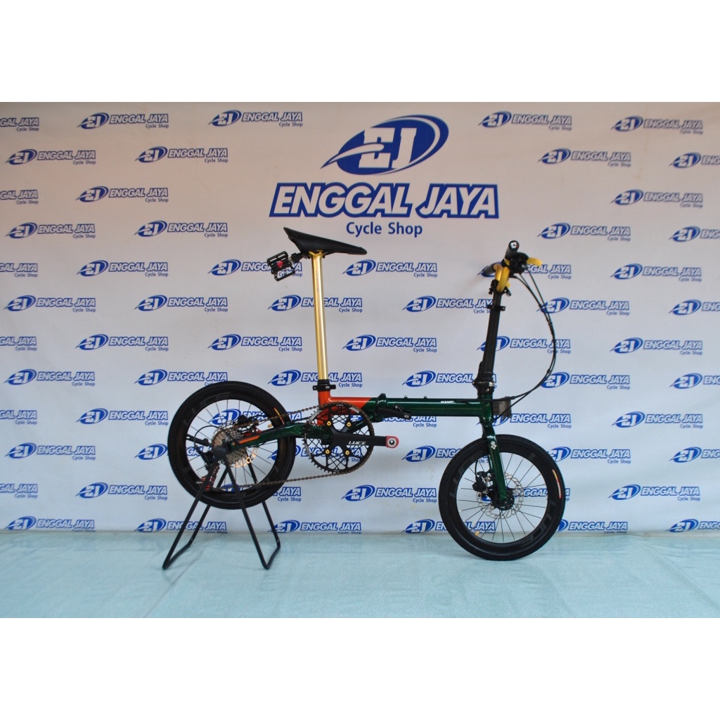 Sepeda Lipat Element Camp Hazy 11 Speed 11Sp Upgrade Luce Tawon HT2 56T Hydraulic Disc Brake Not Tri