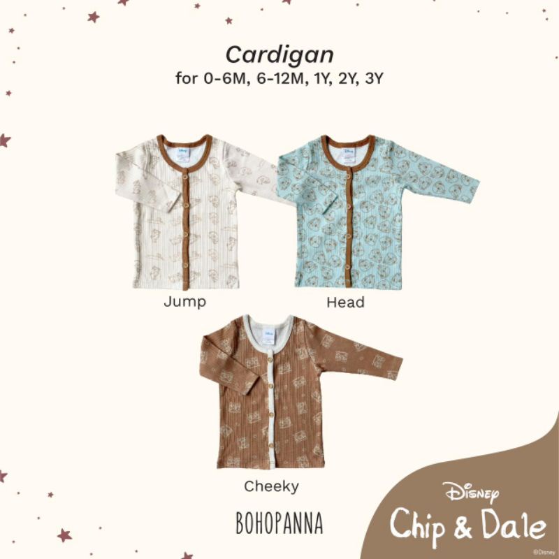 CARDIGAN ANAK BOHOPANNA - CARDIGAN DISNEY CHIP N DALE  - Makassarbaby