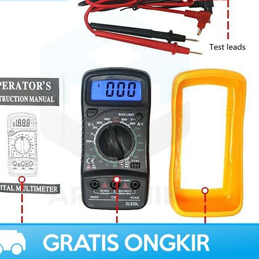 (HARGA GROSIR) MULTITESTER DIGITAL MINI JUNEJOUR XL830L ORIGINAL AVOMETER DIGITAL Berkualitas,..