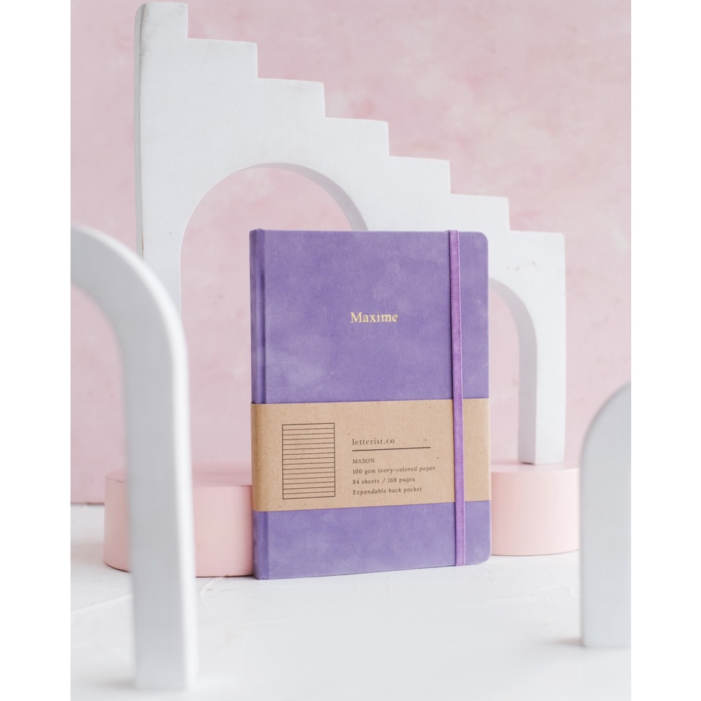 

Mason Suede Notebook Lavender / Jurnal / Diary / Buku catatan