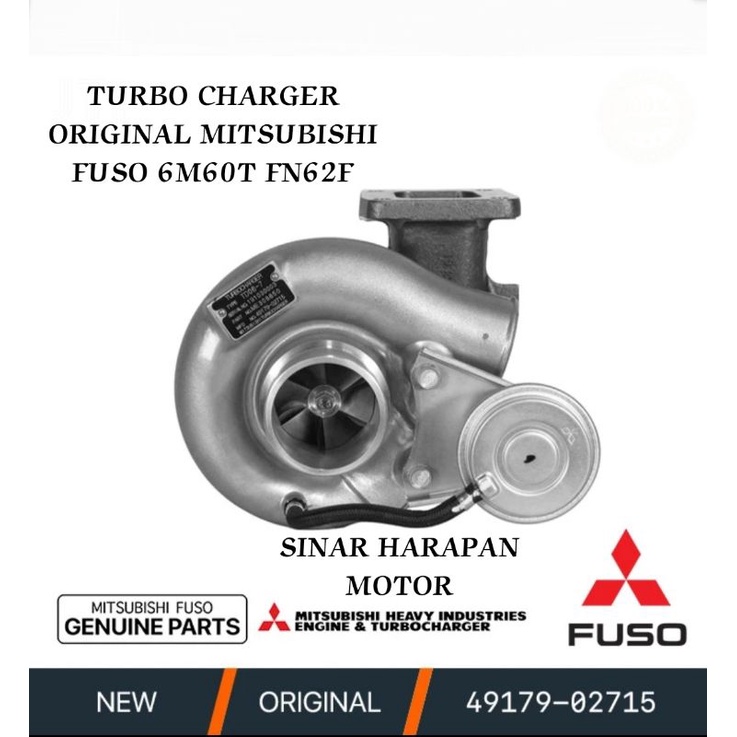 TURBO DIESEL MITSUBISHI FUSO 6M60T FN62F ME308650 ASLI TURBO CHARGER MITSUBISHI FUSO 6M60T