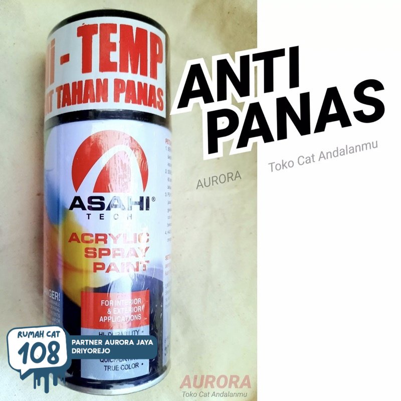 

Rumah Cat - PILOK ASAHI HI TEMP BLACK ANTI PANAS 300ML TAHAN BAKAR hitam doff hitemp untuk knalpot mesin kompor kenalpot dll Rumah Cat Motor dan Mobil