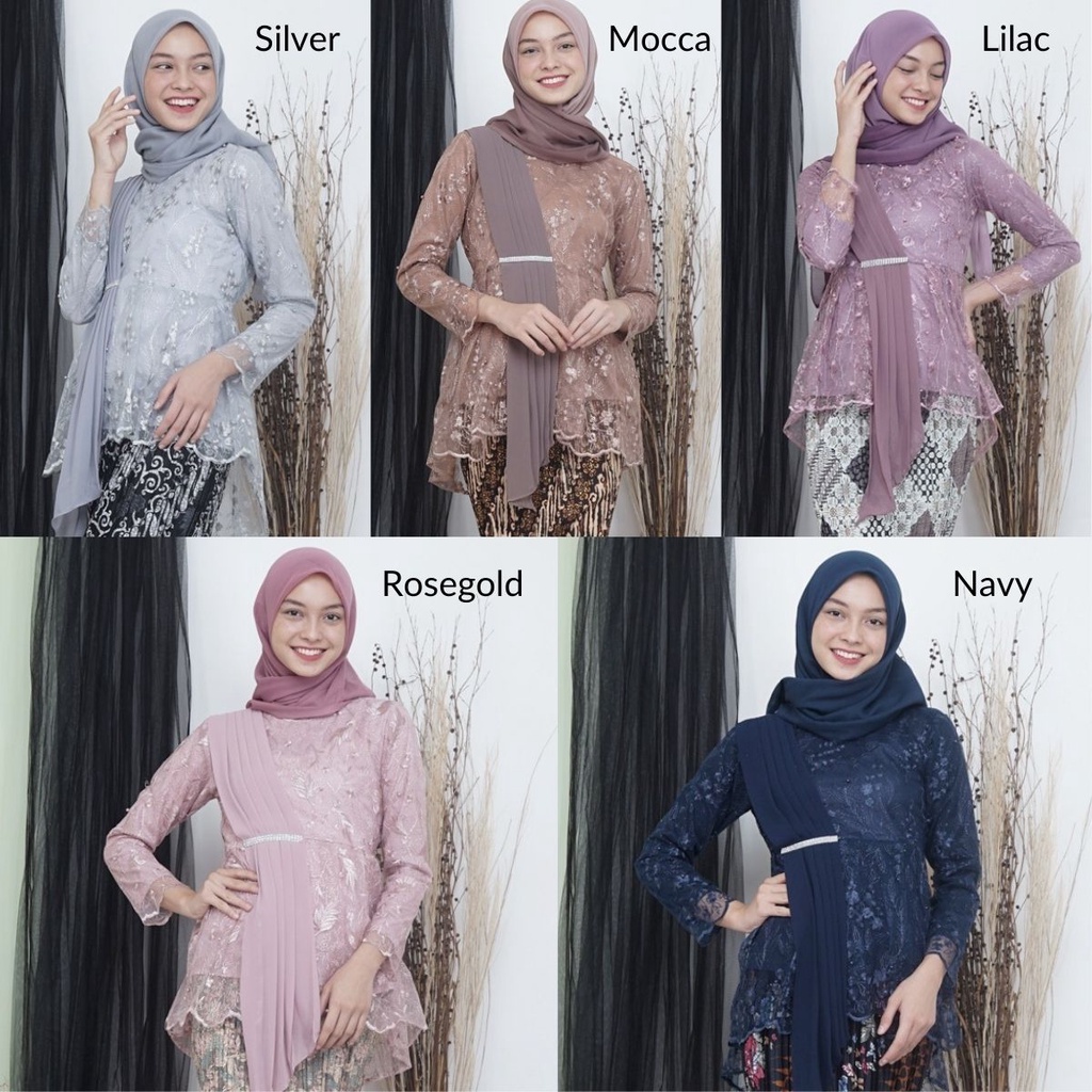 Kebaya Selendang Wanita Tulle / Atasan Kebaya Modern / Kebaya Modern