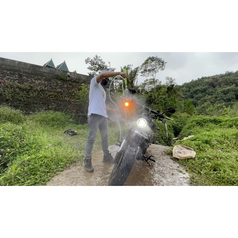 Alat Cuci Motor & Mobil & AC & Tanaman Pompa Air Mini DC 340PSI Portabel Top Seller