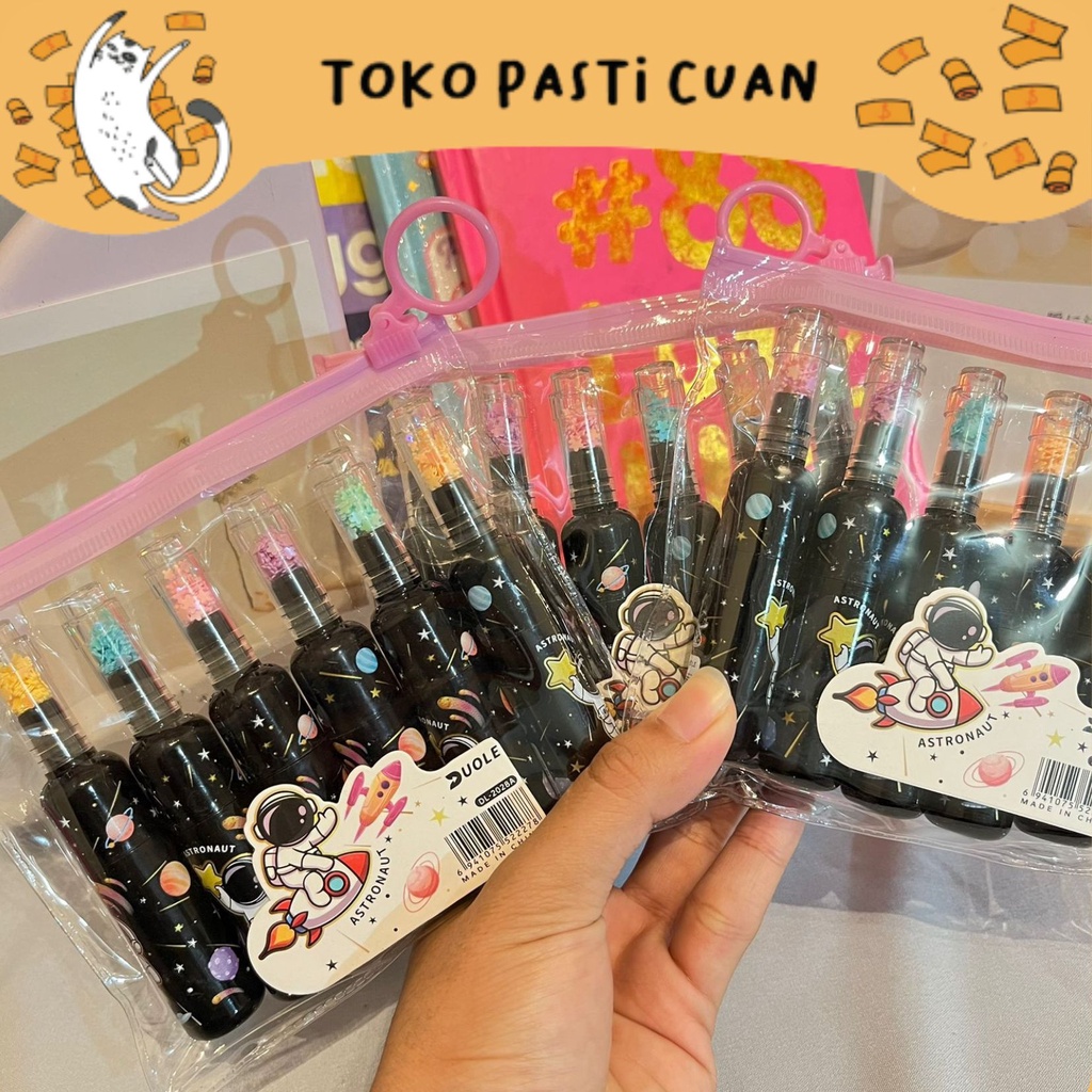 

stabilo highligter botol astronot (1 set) keperluan sekolah anak warna warni stabilo import lucu imut elegan bisa COD termurah