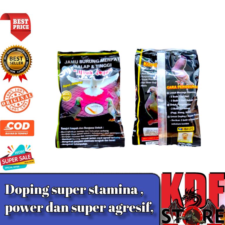 Mbah Joyo (1 Sachet) Merpati Kamlang Jamu Herbal Burung Dara - 1 Saset