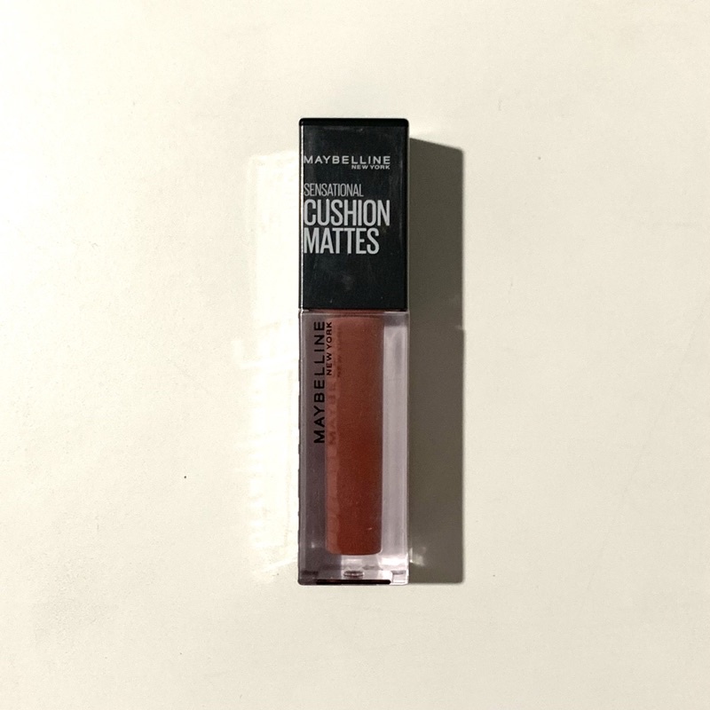 Mew Ready Stock Maybelline Sunset Affair Cushion Matte Lip Cream - Lipstick Soft Velvet Finish Lembu