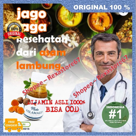 Madu Aslamago Gamat Emas Obat Asam Lambung Maag Ampuh ASLI