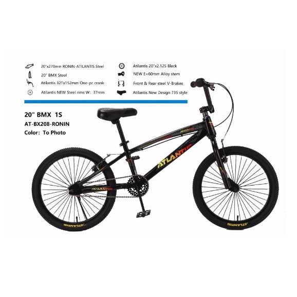 SEPEDA BMX ATLANTIS Cyclon - Barong 20 INCH torpedo