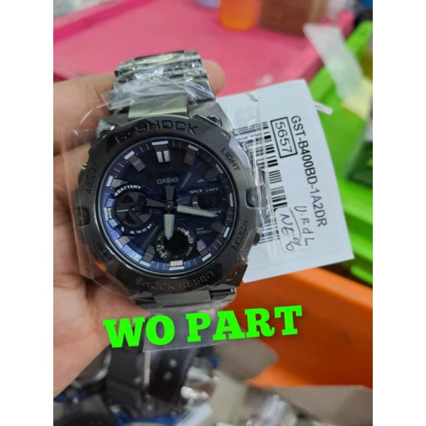 casio gshock original GST-B400BD-1A2DR jam tangan pria gshock G-STEEL baja anti karat