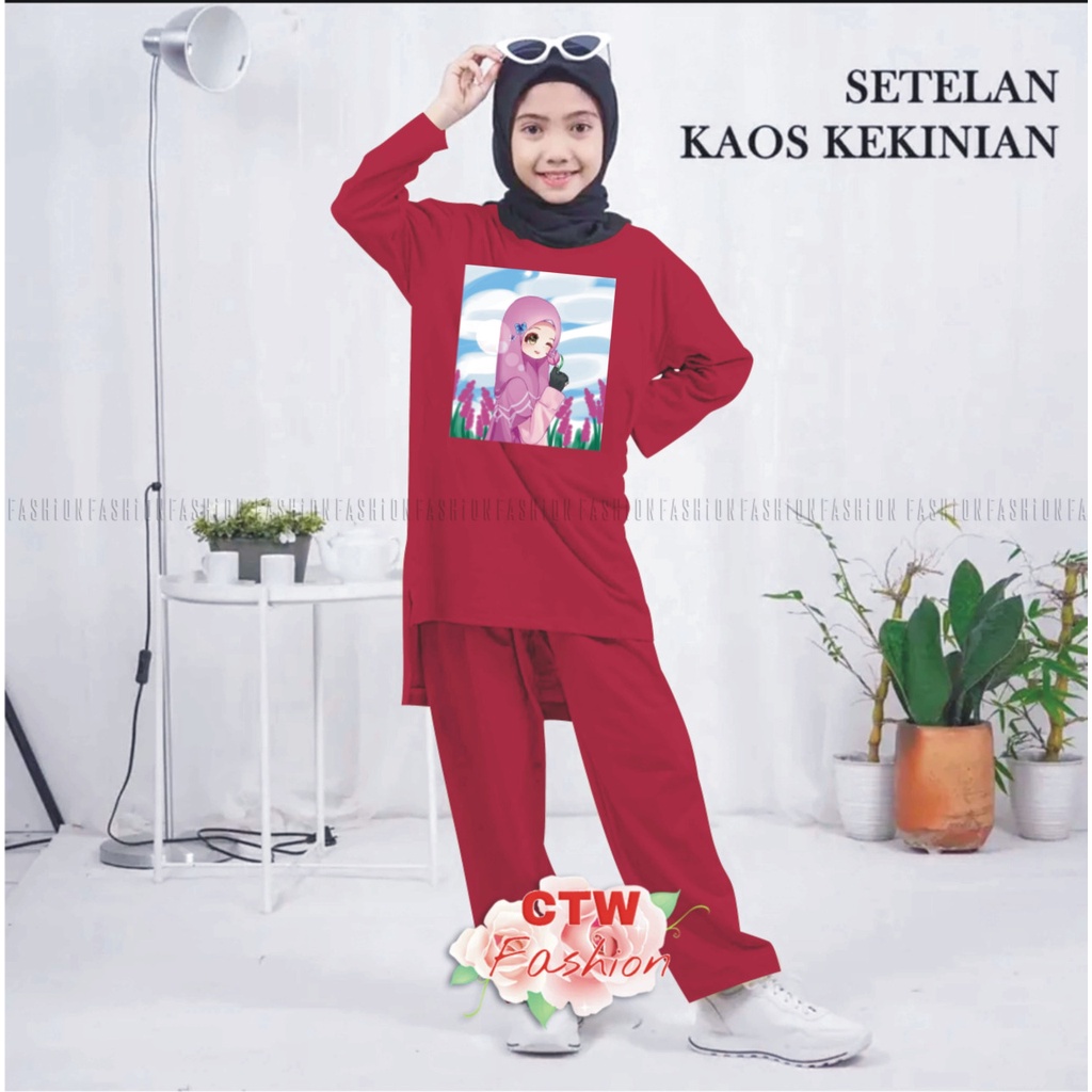 STELAN/KAOS/ANAK/VIRAL/PEREMPUAN/ANAK11-15TAHUN KAOS OVERSIZE