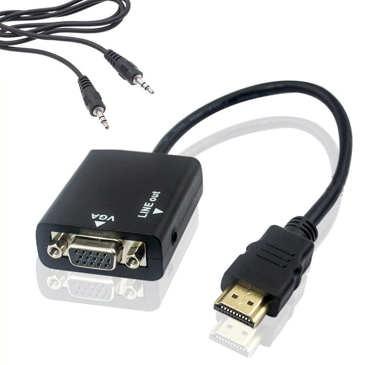 Terbatas MMBC7 Converter HDMI to VGA Port with Audio Output 87 Super Promo