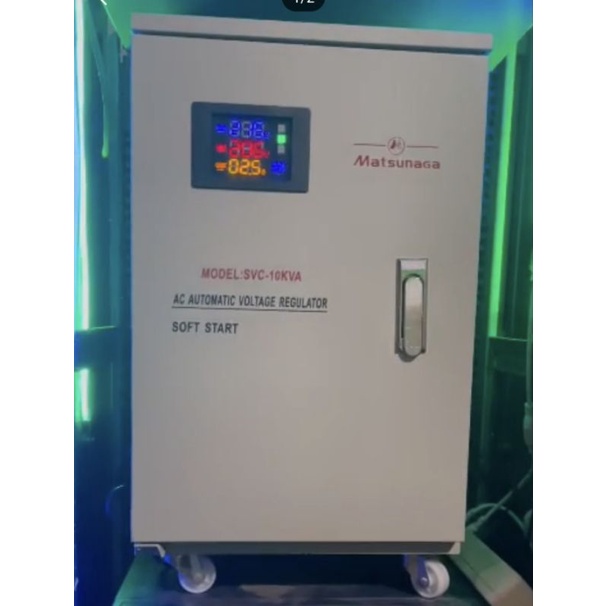 Stabilizer Matsunaga 10000Watt(10KVA) New Display DIGITAL Stavol Penstabil Arus Listrik