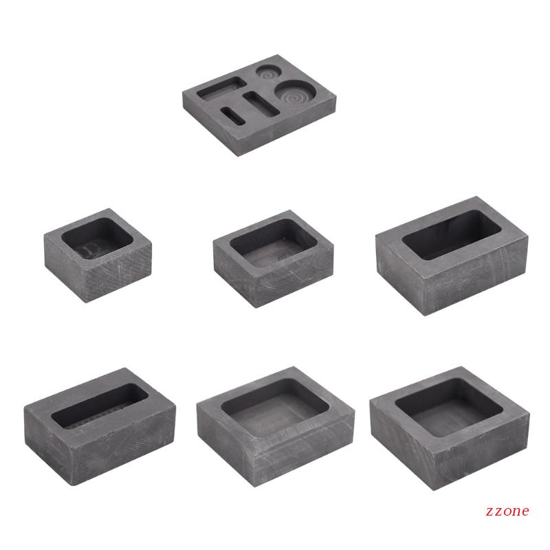 Cetakan Pengecoran Pelelehan Logam Graphite Ingot Untuk Perhiasan Emas Perak Kuningan