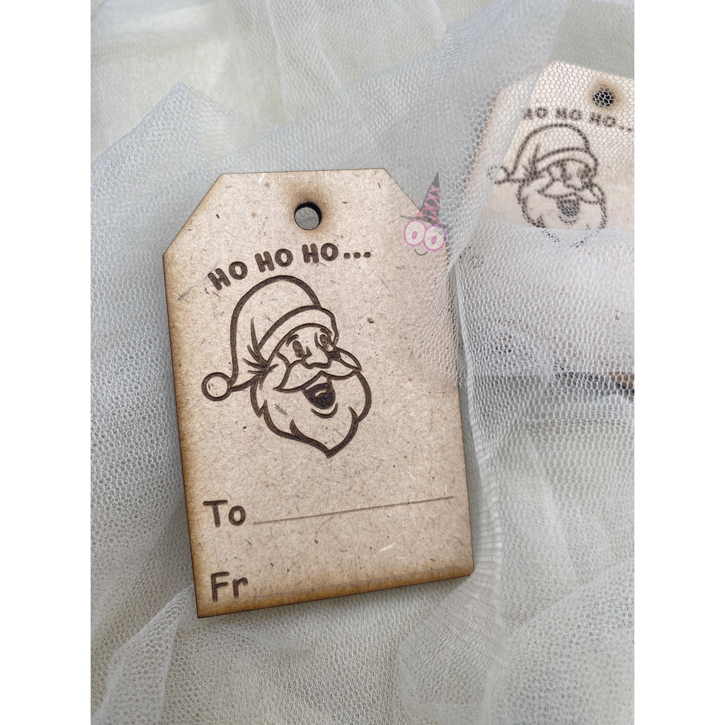 READY Tag Hampers Natal | Christmas Hampers | Dekorasi Natal | Kado Natal | Hiasan Kado Label Gift Tag Xmas |  | Ucapan Natal WOOD | Mini Tag Gantungan Natal Merry Christmas  Kayu / Label Ucapan Natal | Hiasan Santa Claus