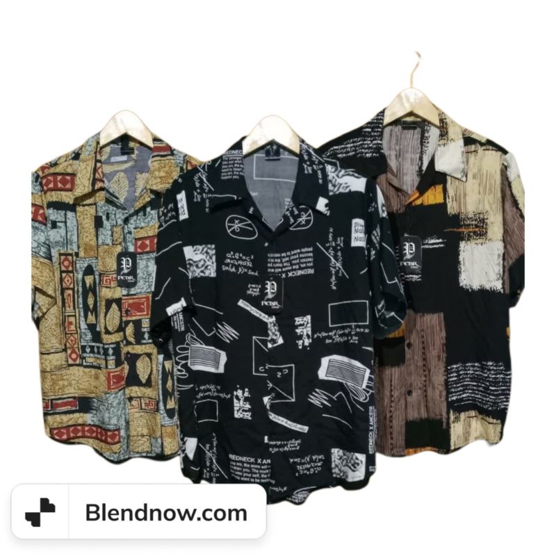 Kemeja Lengan Pendek Kemeja Hawaiian Kemeja Vintage Kemeja  Surfing Kemeja Pantai