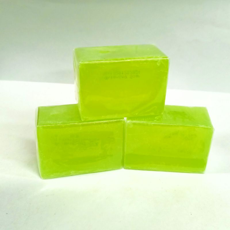 3pcs Sabun Hijau Polos Brightening soap Melon