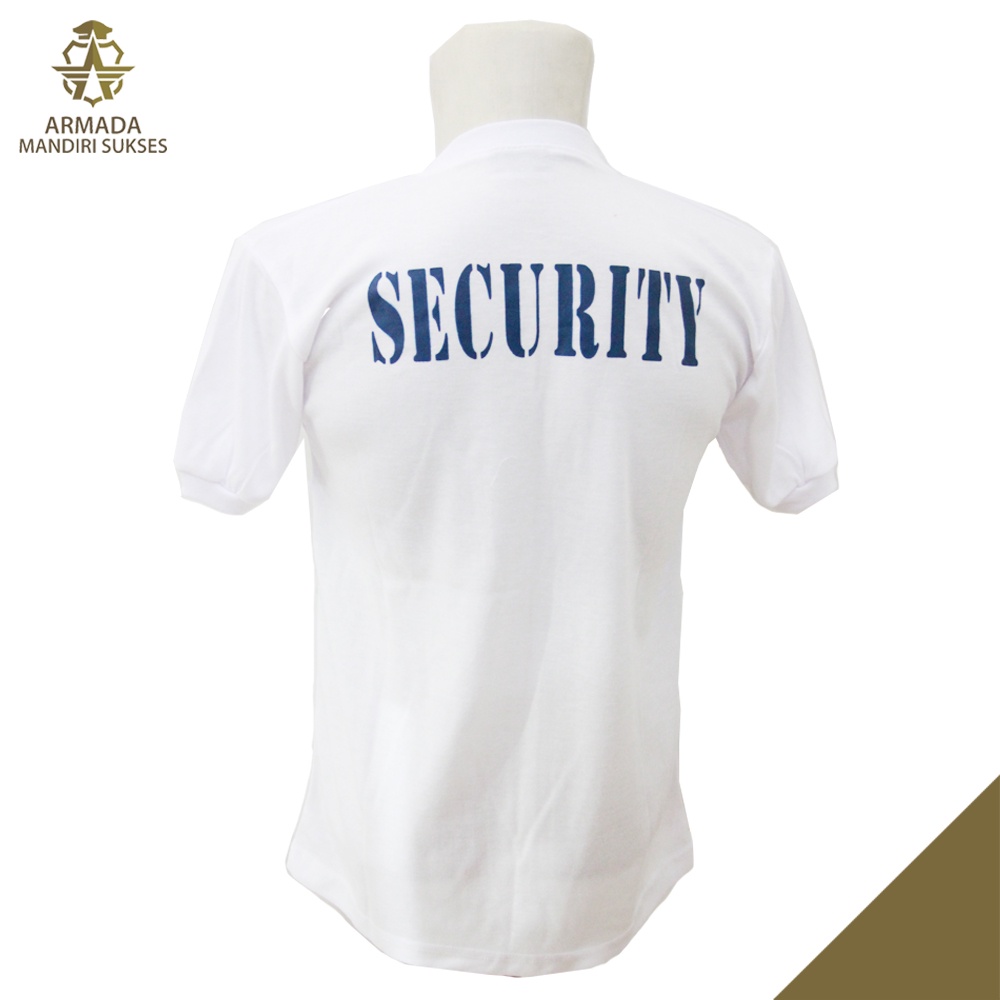 Kaos Security Logo Putih - Kaos Security Putih Logo