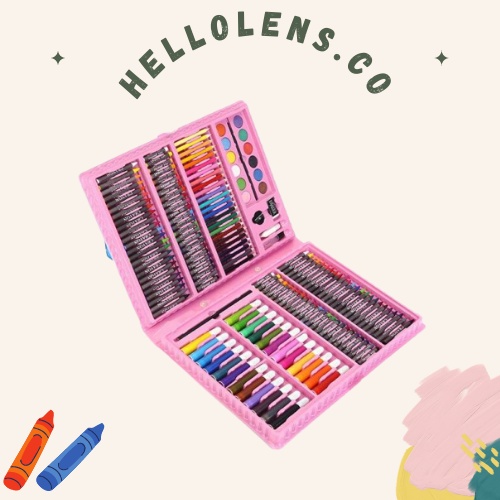 

[COD] Crayon Set 168pcs / Krayon Mewarnai Anak 168pcs / Pensil Warna Set 168pcs menggambar anak